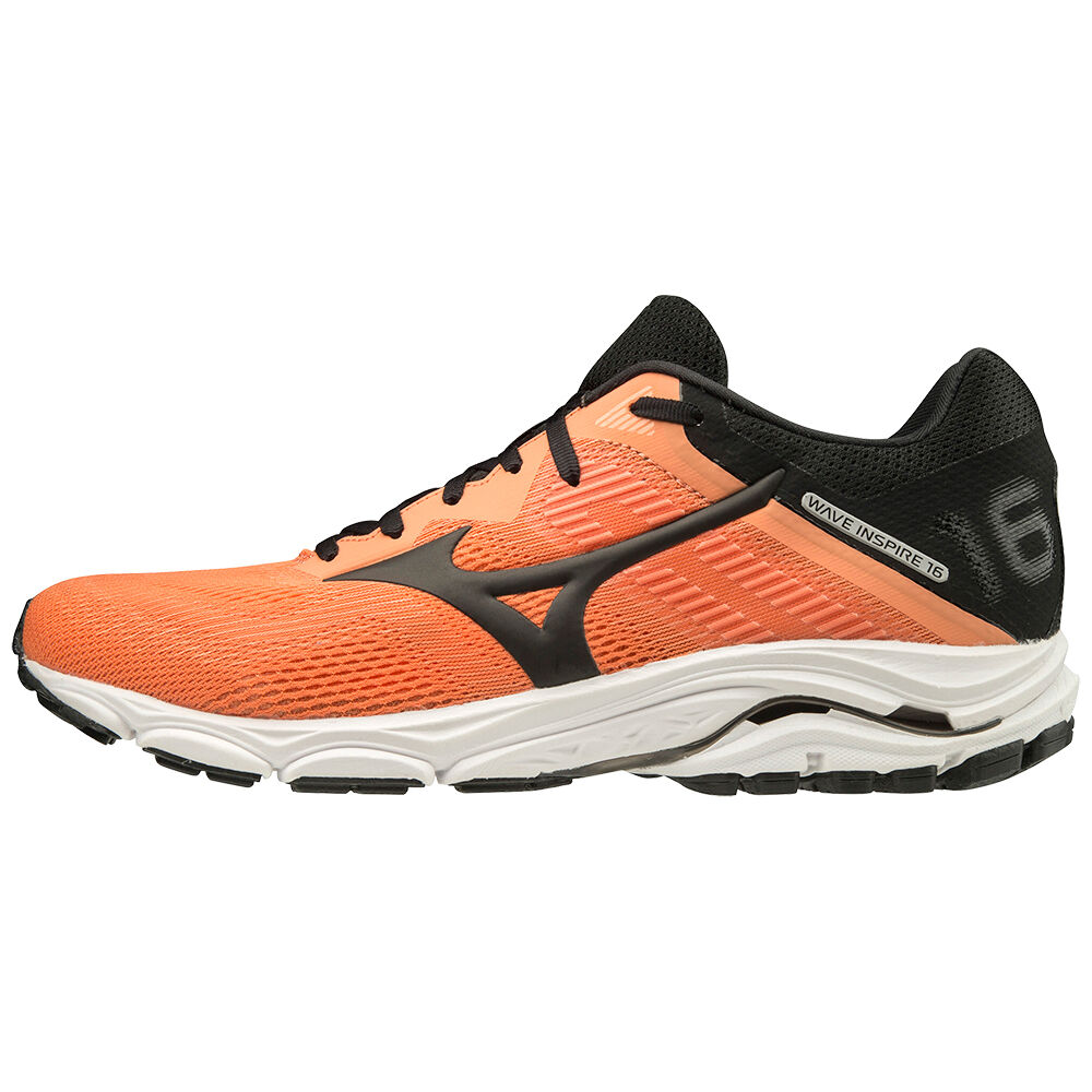 Scarpe Running Mizuno Wave Inspire 16 Uomo - Arancioni/Nere - 09214-CKRU